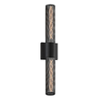 Sonneman Urban Edge TEXTURE BLACK 5W x 24H Wall Sconce