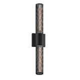 Sonneman Urban Edge TEXTURE BLACK 5W x 24H Wall Sconce