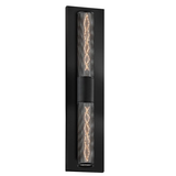Sonneman Urban Edge TEXTURE BLACK 5W x 26H Wall Sconce