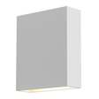 Sonneman Flat Box TEXTURE WHITE 6W x 7H Wall Sconce