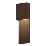 Sonneman Flat Box TEXTURED BRONZE 6W x 17H Wall Sconce