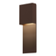 Sonneman Flat Box TEXTURED BRONZE 6W x 17H Wall Sconce
