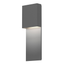 Sonneman Flat Box Textured Gray 6W x 17H Wall Sconce