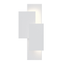 Sonneman Offset Panels TEXTURE WHITE 11W x 20.75H Wall Sconce