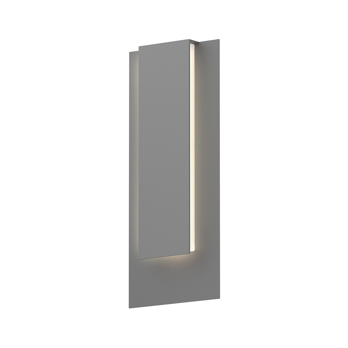 Sonneman Reveal Textured Gray 8W x 19H Wall Sconce
