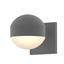 Sonneman REALS Textured Gray 5W x 5H Wall Sconce