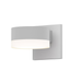 Sonneman REALS TEXTURE WHITE 5W x 2.5H Wall Sconce