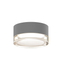 Sonneman REALS Textured Gray 5W x 2.5H Semi-Flush Mount
