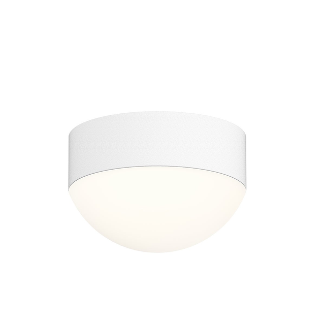 Sonneman REALS TEXTURE WHITE 5W x 3.25H Semi-Flush Mount