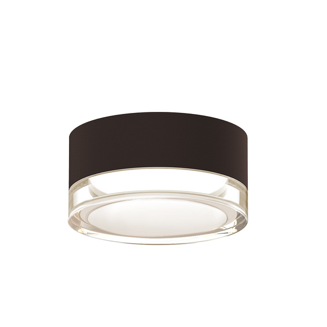 Sonneman REALS TEXTURED BRONZE 5W x 2.5H Semi-Flush Mount