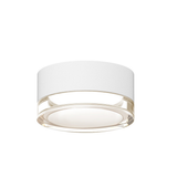 Sonneman REALS TEXTURE WHITE 5W x 2.5H Semi-Flush Mount
