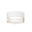 Sonneman REALS TEXTURE WHITE 5W x 2.5H Semi-Flush Mount