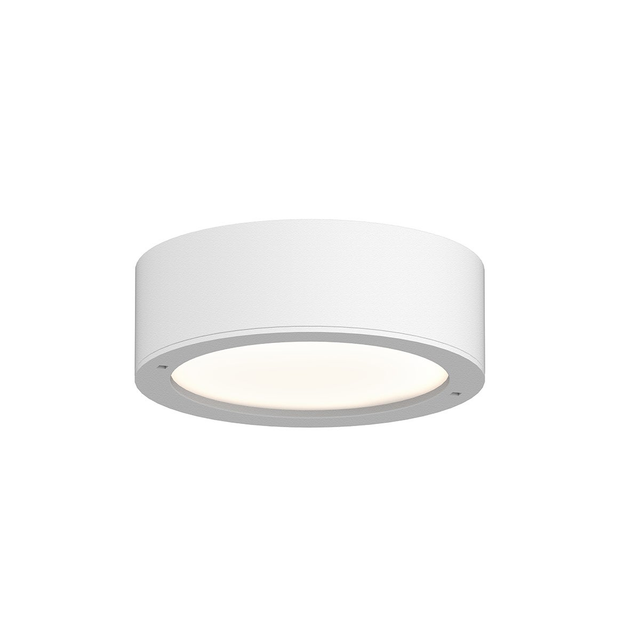 Sonneman REALS TEXTURE WHITE 5W x 1.5H Semi-Flush Mount