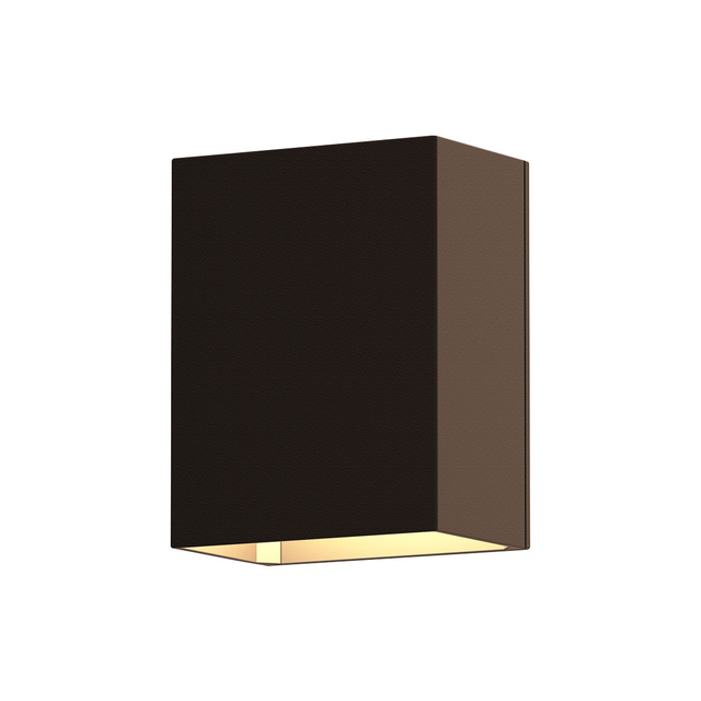 Sonneman Box TEXTURED BRONZE 3.5W x 4.5H Wall Sconce