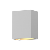 Sonneman Box TEXTURE WHITE 3.5W x 4.5H Wall Sconce