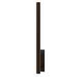 Sonneman Flue TEXTURED BRONZE 5W x 40H Wall Sconce