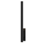 Sonneman Flue TEXTURE BLACK 5W x 40H Wall Sconce