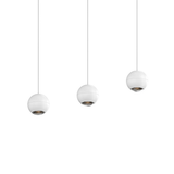 Sonneman Hemisphere TEXTURE WHITE 10.75W x 4L x 4H Pendant