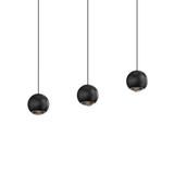 Sonneman Hemisphere TEXTURE BLACK 10.75W x 4L x 4H Pendant