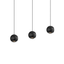 Sonneman Hemisphere TEXTURE BLACK 10.75W x 4L x 4H Pendant