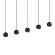 Sonneman Hemisphere TEXTURE BLACK 15W x 4L x 4H Pendant