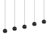Sonneman Hemisphere TEXTURE BLACK 15W x 4L x 4H Pendant