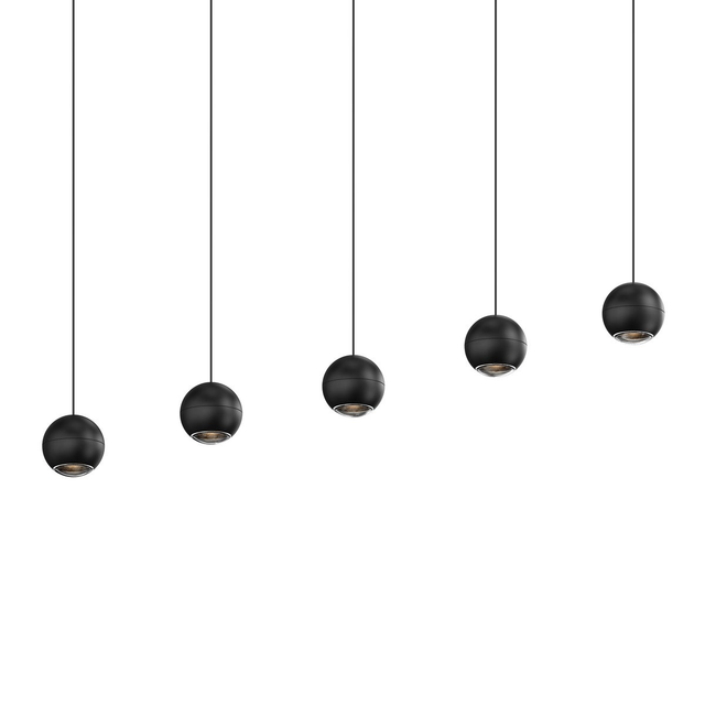 Sonneman Hemisphere TEXTURE BLACK 15W x 4L x 4H Pendant