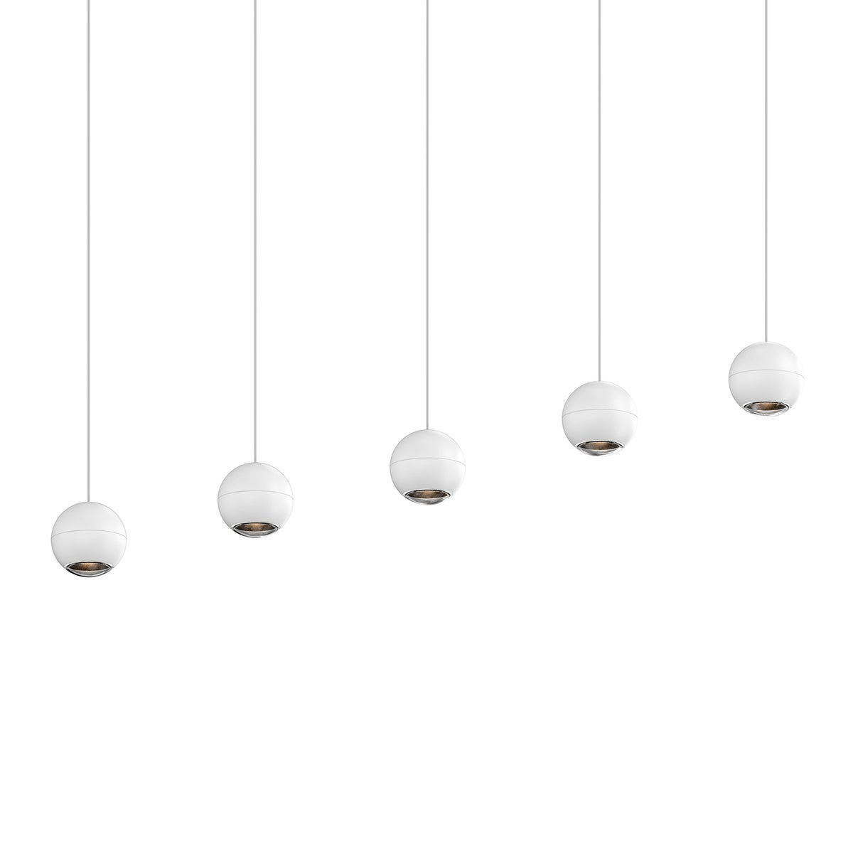 Sonneman Hemisphere TEXTURE WHITE 15W x 4L x 4H Pendant