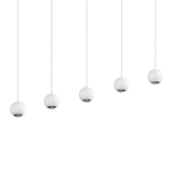 Sonneman Hemisphere TEXTURE WHITE 15W x 4L x 4H Pendant