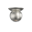 Sonneman Hemisphere Natural Anodized 4W x 4.25H Semi-Flush Mount