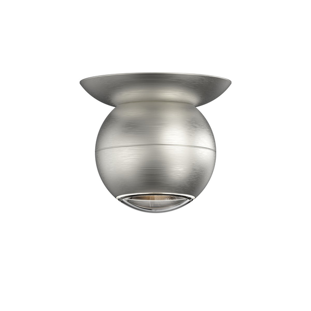 Sonneman Hemisphere Natural Anodized 4W x 4.25H Semi-Flush Mount