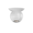 Sonneman Hemisphere TEXTURE WHITE 4W x 4.25H Semi-Flush Mount