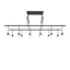 Sonneman Suspenders SATIN BLACK 48W x 13.25L x 16H Pendant