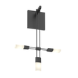 Sonneman Suspenders SATIN BLACK 11.25W x 15.25H Wall Sconce