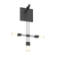 Sonneman Suspenders SATIN BLACK 11.25W x 15.25H Wall Sconce
