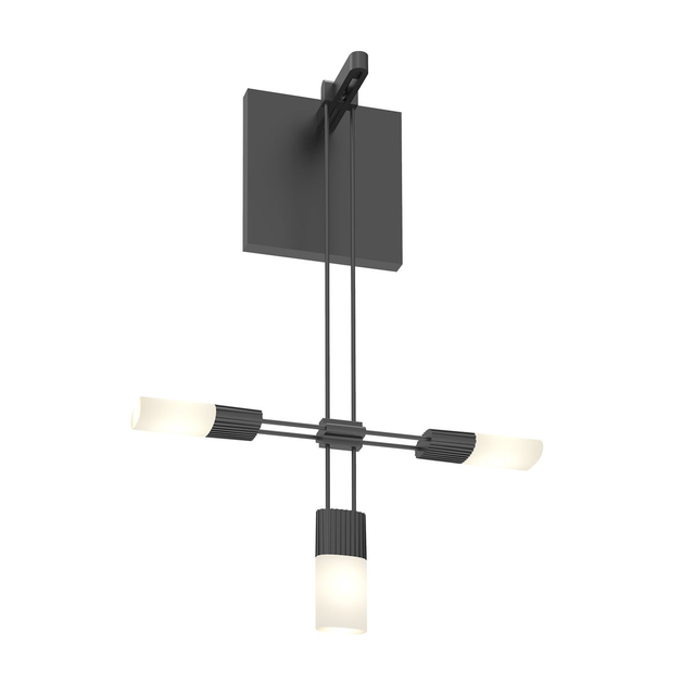Sonneman Suspenders SATIN BLACK 11.25W x 15.25H Wall Sconce