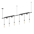 Sonneman Suspenders SATIN BLACK 73W x 1.75L x 25H Pendant