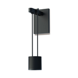 Sonneman Suspenders SATIN BLACK 1.75W x 8H Wall Sconce