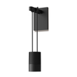 Sonneman Suspenders SATIN BLACK 1.75W x 9H Wall Sconce