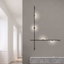 Sonneman Suspenders SATIN BLACK 48W x 72H Wall Sconce