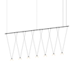 Sonneman Suspenders SATIN BLACK 97W x 4L x 34H Pendant