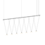 Sonneman Suspenders SATIN BLACK 97W x 4L x 34H Pendant