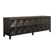 NOIR Quadrant 4 Door Sideboard Ebony