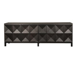 NOIR Quadrant 4 Door Sideboard Ebony