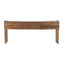 NOIR Wolf Console with White Marble Top