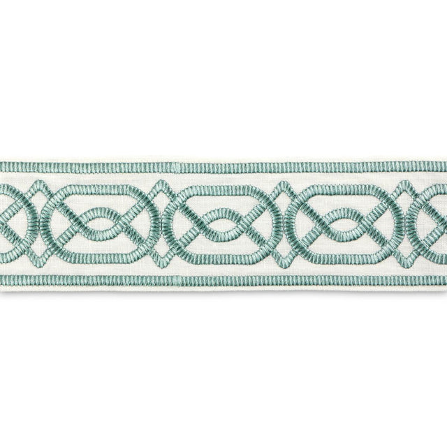 Lee Jofa SHIRE EMB TAPE AQUA Trim