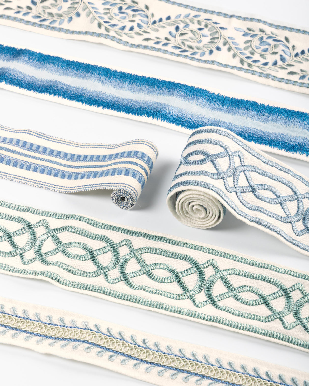 Lee Jofa SHIRE EMB TAPE AQUA Trim
