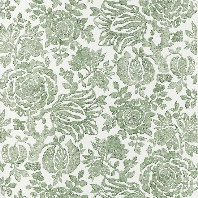 Anna French Sigourney Green Wallpaper