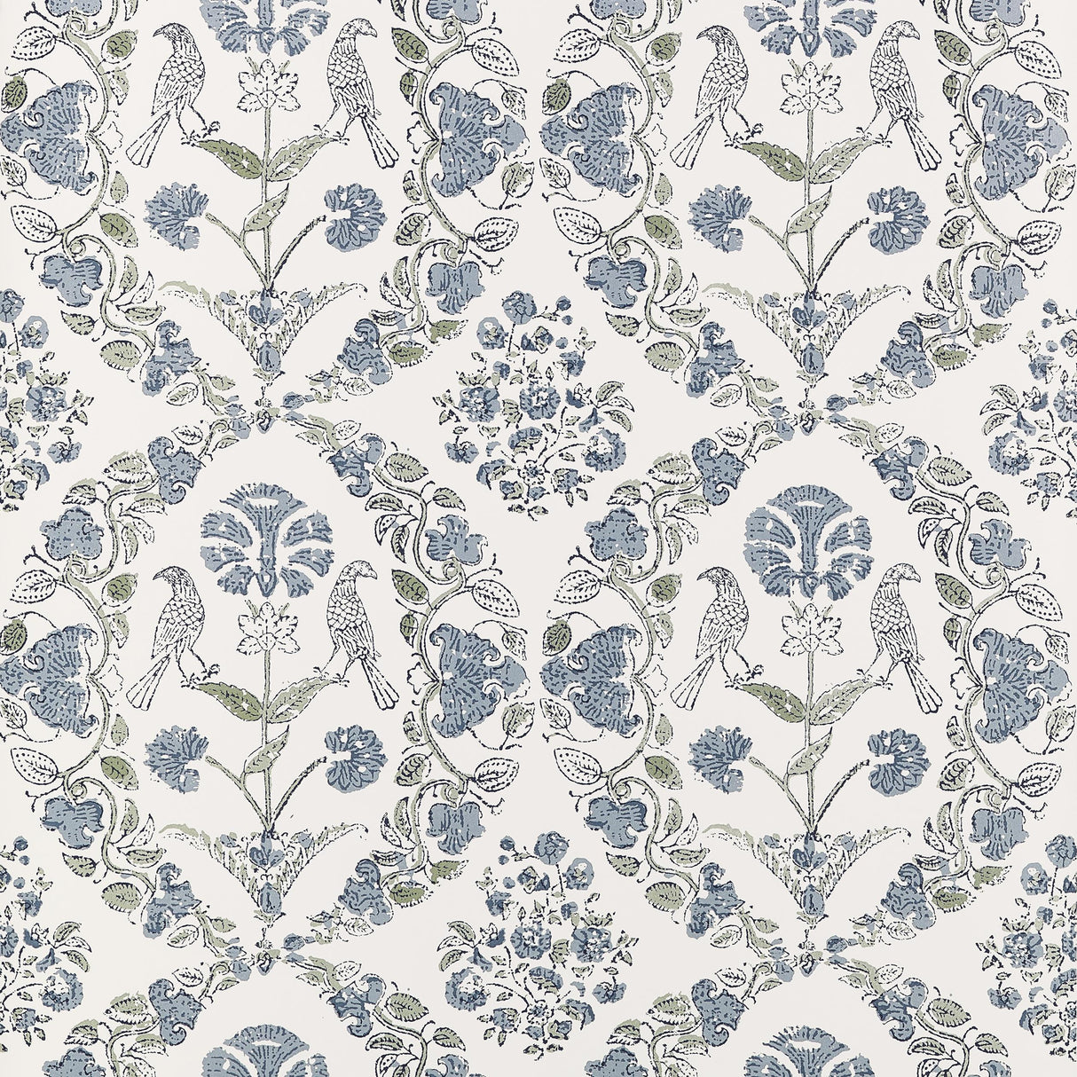 Anna French Paloma Blue And Green Wallpaper
