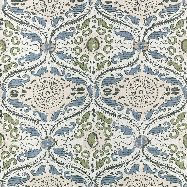 Anna French Cecilia Blue And Green Wallpaper